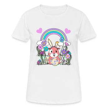Pâques - T-shirt respirant Femme - blanc - Devant - AI Model Female 172 dark (172cm)