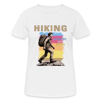RANDONNÉE D’ALPINISME - T-shirt respirant Femme - blanc - Devant - AI Model Female 172 dark (172cm)