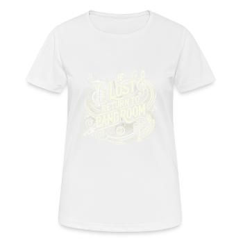 Bei Verlust zurück zum Bandraum - Frauen T-Shirt atmungsaktiv - Weiß - Vorne - AI Model Female 172 dark (172cm)