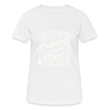 Die geheime Zutat zum Backen bin ich - Frauen T-Shirt atmungsaktiv - Weiß - Vorne - AI Model Female 172 dark (172cm)