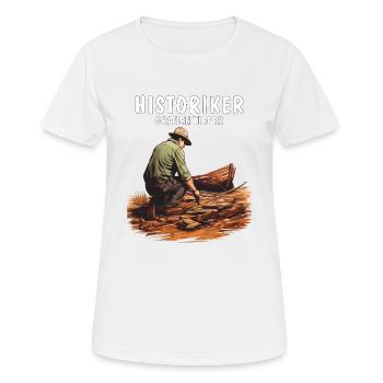 HISTORIKER GRABEN TIEFER - Frauen T-Shirt atmungsaktiv - Weiß - Vorne - AI Model Female 172 dark (172cm)