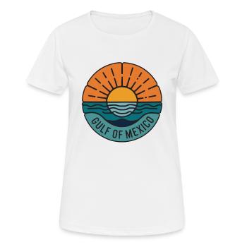 Golf von Mexiko Ozeanisches Becken Touristenattraktion Reisen - Frauen T-Shirt atmungsaktiv - Weiß - Vorne - AI Model Female 172 dark (172cm)