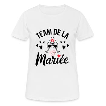 Wife Bride Team for a Bachelorette Party Team Bride - Women's Breathable T-Shirt - white - Front - AI Model Female 172 dark (172cm)