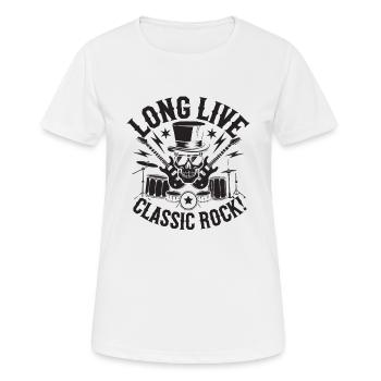 Musicien de musique rock Rock and roll Band Rocker - T-shirt respirant Femme - blanc - Devant - AI Model Female 172 dark (172cm)