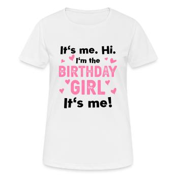 birthday girl black 2 omg die ist ja so poetisch - Women's Breathable T-Shirt - white - Front - AI Model Female 172 dark (172cm)