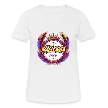 Mallorca Crew Coloré - T-shirt respirant Femme - blanc - Devant - AI Model Female 172 dark (172cm)