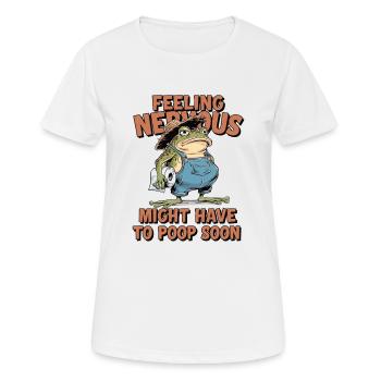 Intestin irritable Syndrom Cowboy Frog - T-shirt respirant Femme - blanc - Devant - AI Model Female 172 dark (172cm)