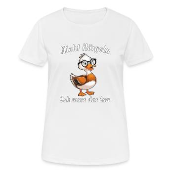 Ne pas harceler le canard - T-shirt respirant Femme - blanc - Devant - AI Model Female 172 dark (172cm)