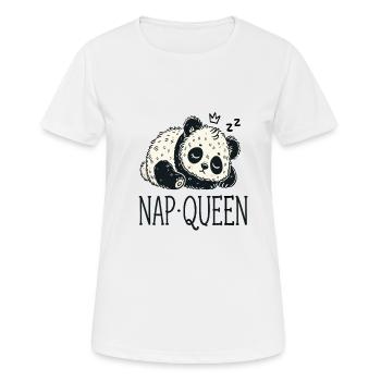 Reine de la sieste - T-shirt respirant Femme - blanc - Devant - AI Model Female 172 dark (172cm)