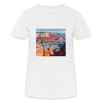 Grand Canyon SkyWalk - Frauen T-Shirt atmungsaktiv - Weiß - Vorne - AI Model Female 172 dark (172cm)