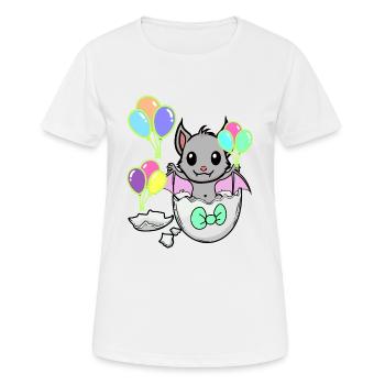 Chauve-souris Bébé Naissance Enfants Coquille d’oeuf - T-shirt respirant Femme - blanc - Devant - AI Model Female 172 dark (172cm)
