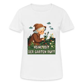 Pas le temps, le jardin vous appelle. - T-shirt respirant Femme - blanc - Devant - AI Model Female 172 dark (172cm)