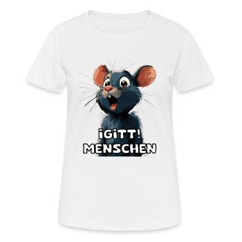 Funny Fun Article Office & Everyday Saying Satire - Women's Breathable T-Shirt - white - Front - AI Model Female 172 dark (172cm)