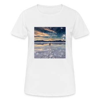 Bonneville Salt Flats Utah - Frauen T-Shirt atmungsaktiv - Weiß - Vorne - AI Model Female 172 dark (172cm)