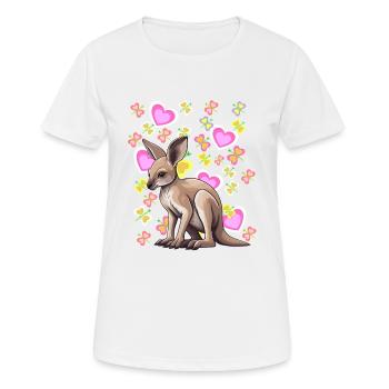 Kangourou Kids Australie Zoo Zoo Animaux du zoo - T-shirt respirant Femme - blanc - Devant - AI Model Female 172 dark (172cm)