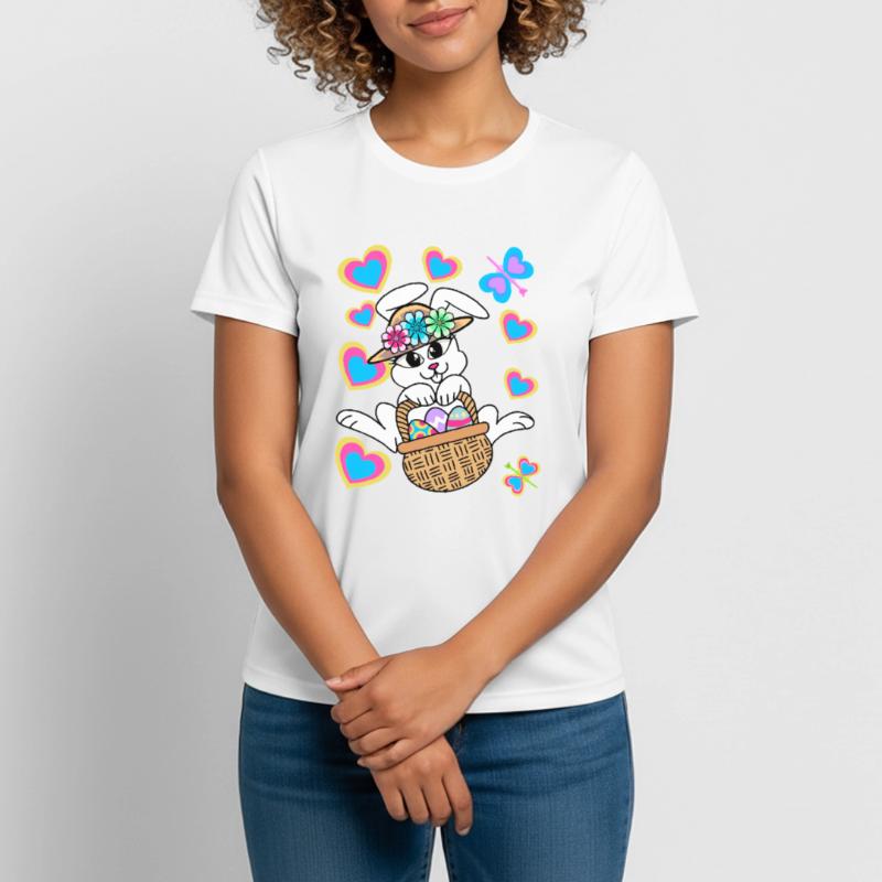 Easter Bunny Easter Bunny Eggs Easter Eggs Easter Women's Breathable T-Shirt