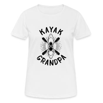 Kayak Grandpa Kayaking Grandpa Kayaker - Frauen T-Shirt atmungsaktiv - Weiß - Vorne - AI Model Female 172 dark (172cm)