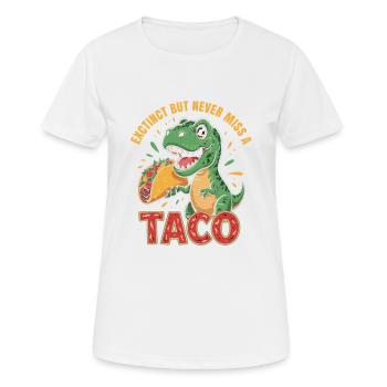 Dinosaurier lieben Tacos Cinco de Mayo design - Frauen T-Shirt atmungsaktiv - Weiß - Vorne - AI Model Female 172 dark (172cm)