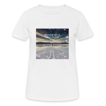 Bonneville Salt Flats Utah - Frauen T-Shirt atmungsaktiv - Weiß - Vorne - AI Model Female 172 dark (172cm)