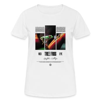 Red Eyed Tree Frog Rainforest Amphibian - Women's Breathable T-Shirt - white - Front - AI Model Female 172 dark (172cm)