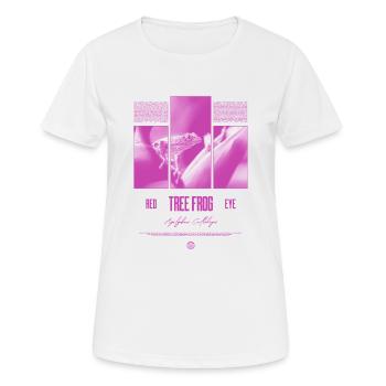 Red Eyed Tree Frog Rainforest Amphibian - Women's Breathable T-Shirt - white - Front - AI Model Female 172 dark (172cm)