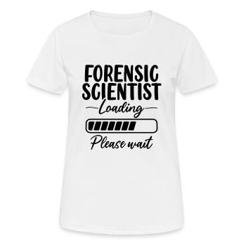 Scientifique médico-légal Scène de crime - T-shirt respirant Femme - blanc - Devant - AI Model Female 172 dark (172cm)