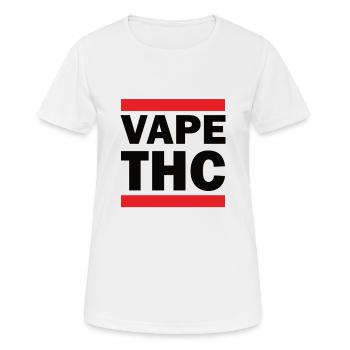 Vape THC - Frauen T-Shirt atmungsaktiv - Weiß - Vorne - AI Model Female 172 dark (172cm)