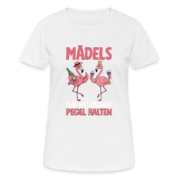 Girls no matter what happens Maintain levels - Women's Breathable T-Shirt - white - Front - AI Model Female 172 dark (172cm)