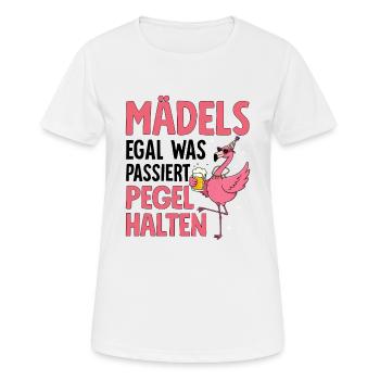 Girls no matter what happens Maintain levels - Women's Breathable T-Shirt - white - Front - AI Model Female 172 dark (172cm)