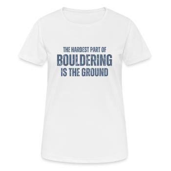 Bouldern Boulderer Boulder - Frauen T-Shirt atmungsaktiv - Weiß - Vorne - AI Model Female 172 dark (172cm)