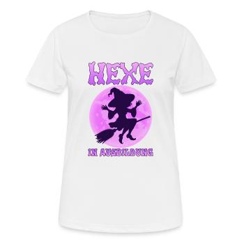 Hexe In Ausbildung - Frauen T-Shirt atmungsaktiv - Weiß - Vorne - AI Model Female 172 dark (172cm)