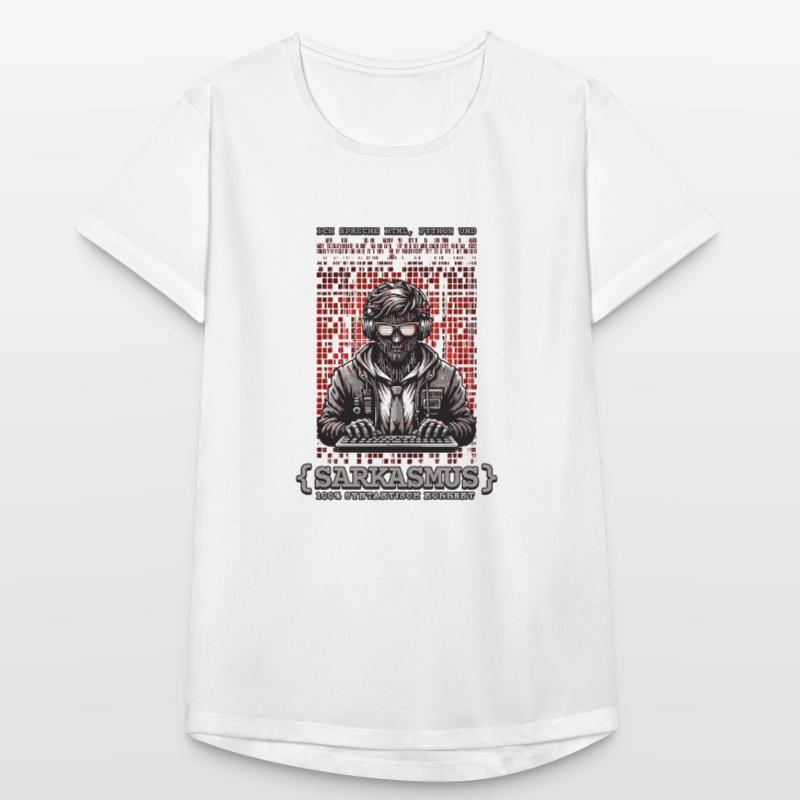 Ich spreche HTML Python und Sarkasmus Frauen T-Shirt atmungsaktiv