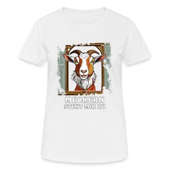 GOAT WINDOW SE PLAINDRE EST MON DROIT - T-shirt respirant Femme - blanc - Devant - AI Model Female 172 dark (172cm)