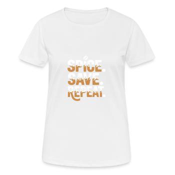 Spice Save Repeat Pumpkin Spice Nurse - Women's Breathable T-Shirt - white - Front - AI Model Female 172 dark (172cm)