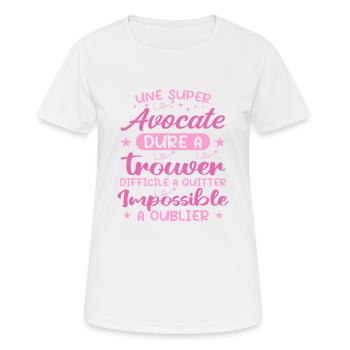 Ein großartiger Anwalt - Anwalt Geschenk - Frauen T-Shirt atmungsaktiv - Weiß - Vorne - AI Model Female 172 dark (172cm)