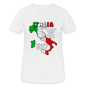 ITALIA THAT'S ITALY - Frauen T-Shirt atmungsaktiv - Weiß - Vorne - AI Model Female 172 dark (172cm)