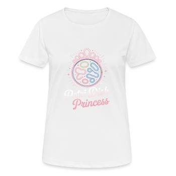 Petri Dish Princess Microbiologist - Women's Breathable T-Shirt - white - Front - AI Model Female 172 dark (172cm)