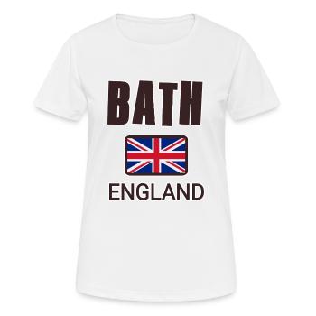 Bath, England - Women's Breathable T-Shirt - white - Front - AI Model Female 172 dark (172cm)