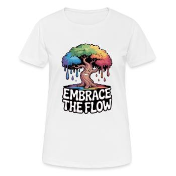 Arbre fondant - T-shirt respirant Femme - blanc - Devant - AI Model Female 172 dark (172cm)