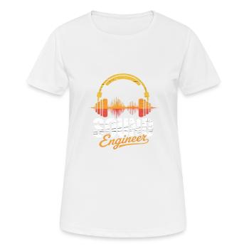 Sound Audio Engineer - Frauen T-Shirt atmungsaktiv - Weiß - Vorne - AI Model Female 172 dark (172cm)