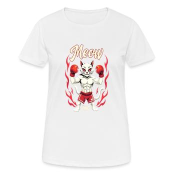 Funny Muay Thai Boxing Muay Thai - Frauen T-Shirt atmungsaktiv - Weiß - Vorne - AI Model Female 172 dark (172cm)