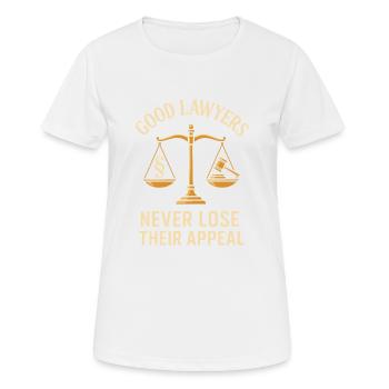 Gute Anwälte verlieren nie ihre Anziehungskraft - Frauen T-Shirt atmungsaktiv - Weiß - Vorne - AI Model Female 172 dark (172cm)