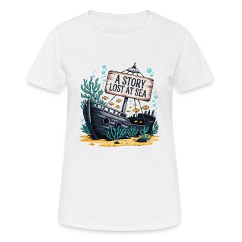 SUNKEN SHIPS AT THE BOTTOM OF THE SEA - Women's Breathable T-Shirt - white - Front - AI Model Female 172 dark (172cm)