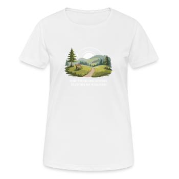 Vivre de manière détendue dans le Sauerland - T-shirt respirant Femme - blanc - Devant - AI Model Female 172 dark (172cm)