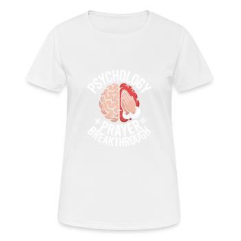 Percée de la prière en psychologie chrétienne - T-shirt respirant Femme - blanc - Devant - AI Model Female 172 dark (172cm)