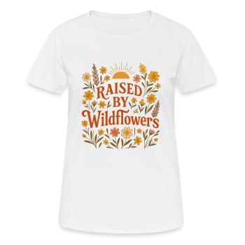 Raised By Wildflowers Bobo Wildblumen Bohemian - Women's Breathable T-Shirt - white - Front - AI Model Female 172 dark (172cm)