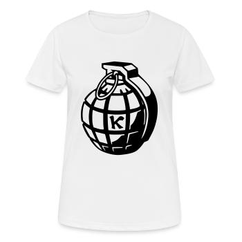 Granate - T-shirt respirant Femme - blanc - Devant - AI Model Female 172 dark (172cm)