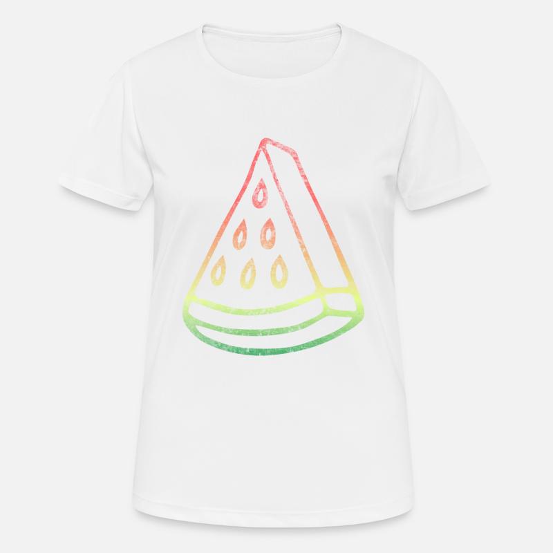Rainbow Melon - Women's Breathable T-Shirt - white