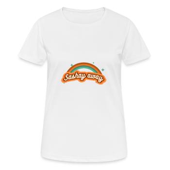 Sashay weg - Funkeln - Frauen T-Shirt atmungsaktiv - Weiß - Vorne - AI Model Female 172 dark (172cm)