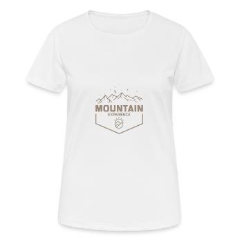 Mountain Experience - Women's Breathable T-Shirt - white - Front - AI Model Female 172 dark (172cm)